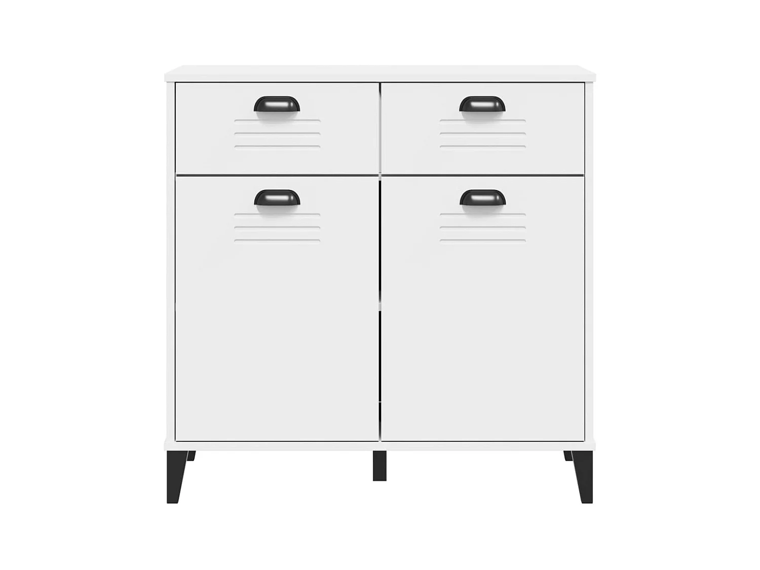 Credenza buffet cassettiera mobile contenitore organizer cucina soggiorno soggiorno 80 x 40 x 80 cm derivati ​​del legno bianco 02_0036620