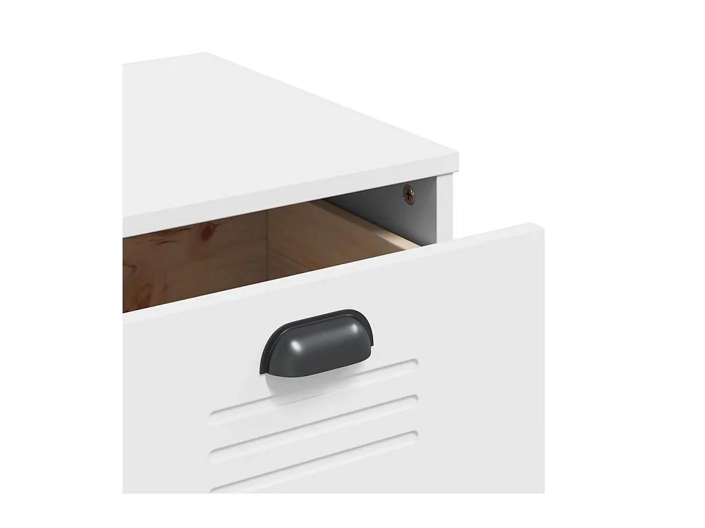 Credenza buffet cassettiera mobile contenitore organizer cucina soggiorno soggiorno 80 x 40 x 80 cm derivati ​​del legno bianco 02_0036620