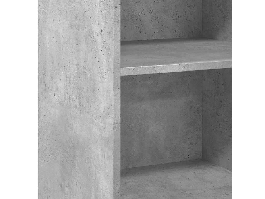 Aparador buffet cómoda mueble mueble de almacenaje organizador cocina salón salón 45 x 41 x 93 cm madera contrachapada gris 02_0031941