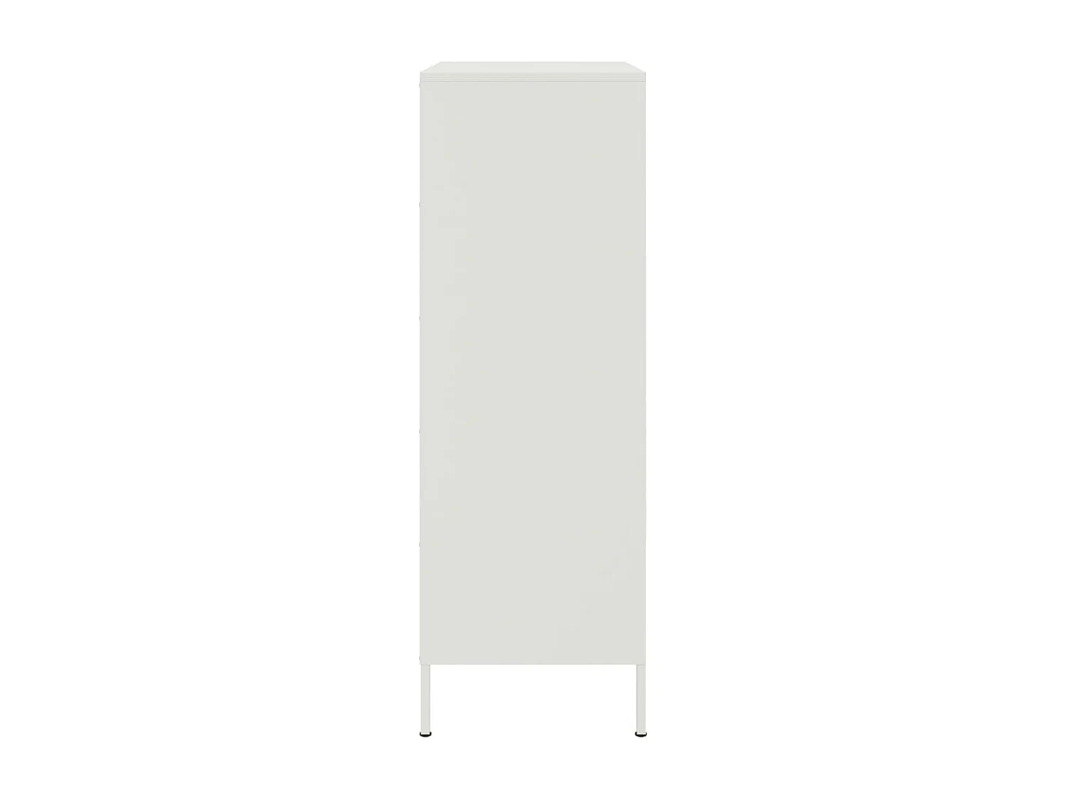 Aparador cômoda armário armário organizador cozinha sala sala alto 68 x 39 x 113 cm aço branco 02_0032489