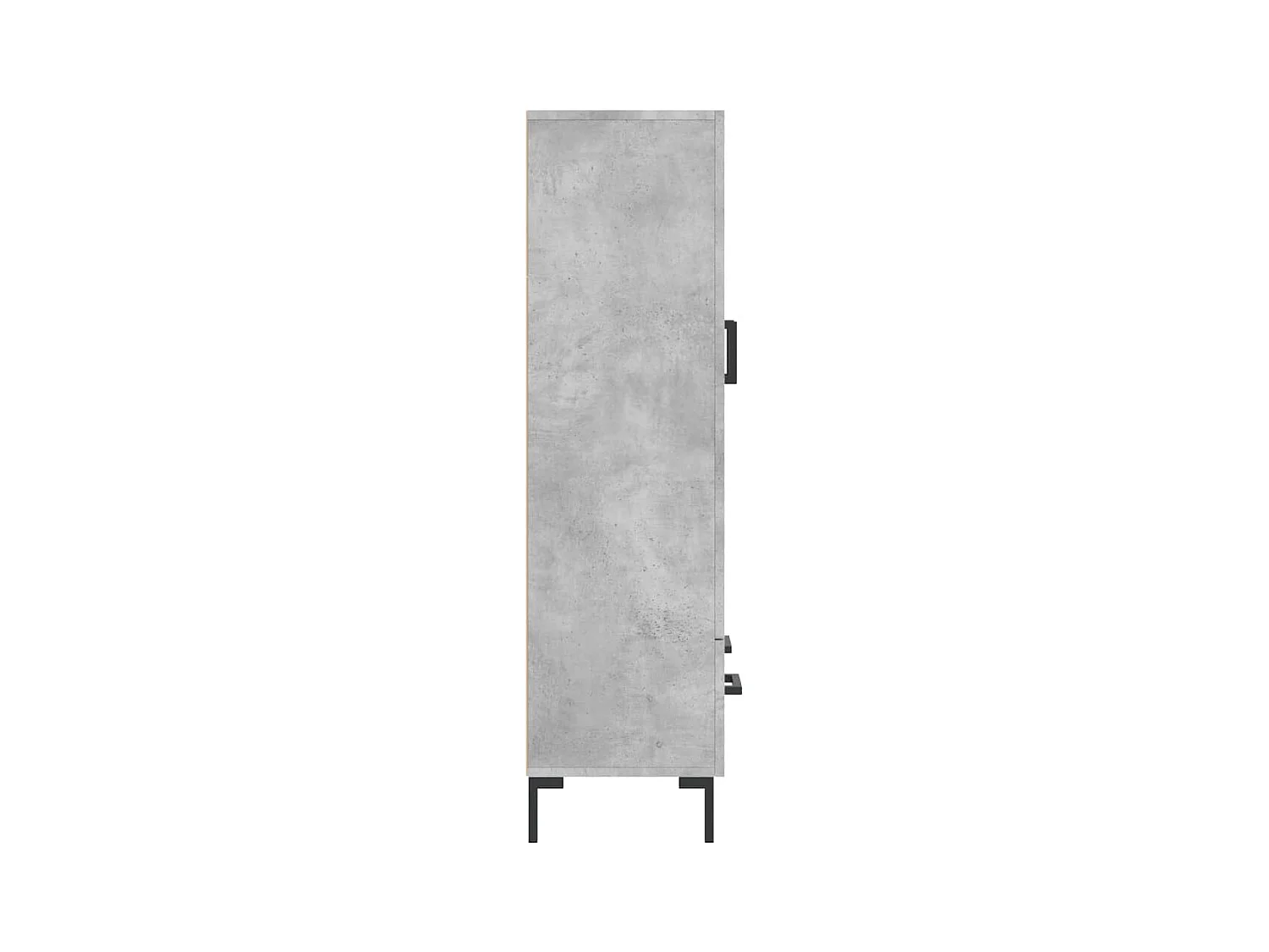 Credenza buffet cassettiera mobile contenitore organizer cucina soggiorno soggiorno alto 69,5 x 31 x 115 cm derivati ​​del legno grigio 02_0034483