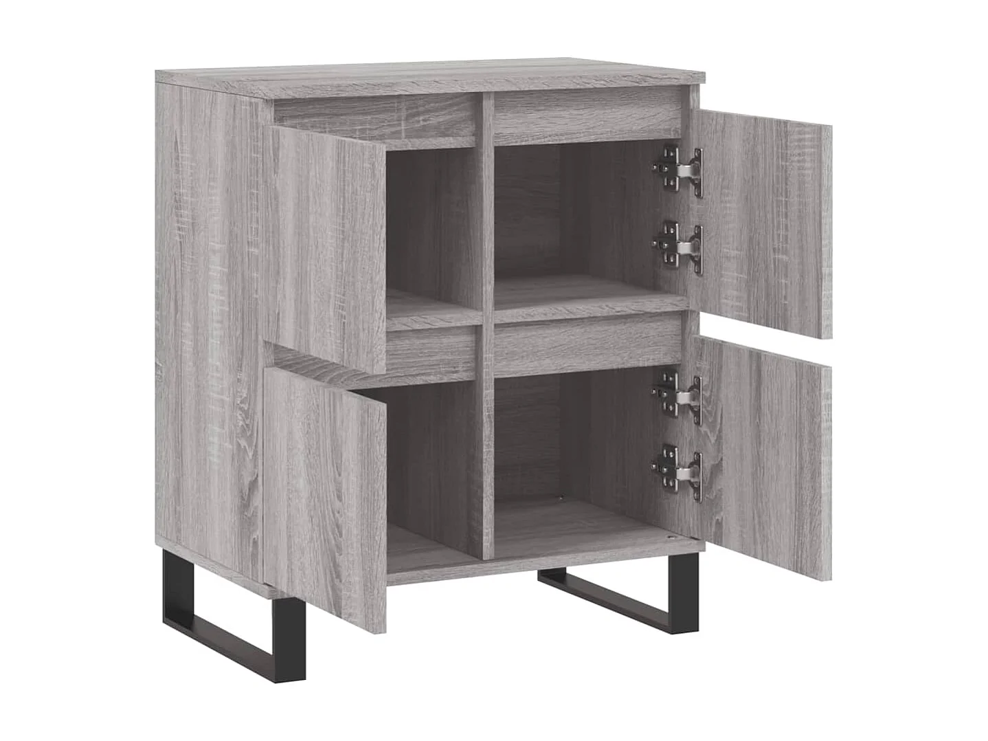 Aparador buffet cômoda armário organizador cozinha sala salonsonoma 60 x 35 x 70 cm madeira trabalhada cinza 02_0036403