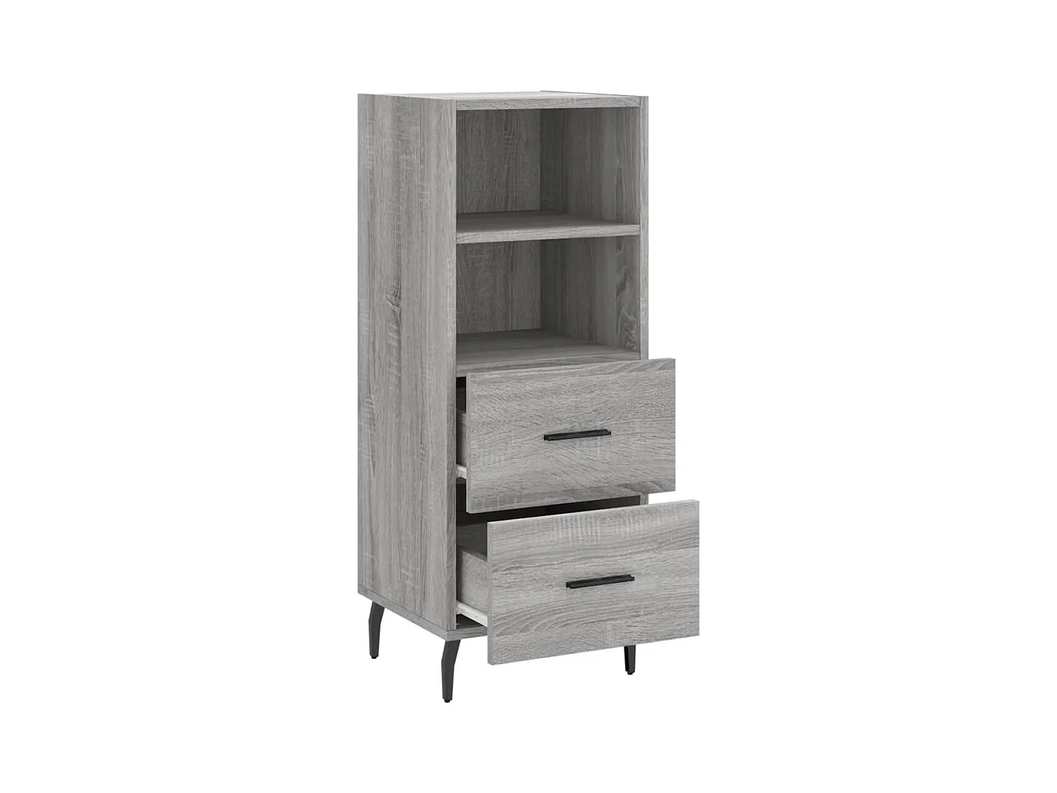 Aparador cómoda cómoda armario mueble organizador cocina salón salón Sonoma 34,5 x 34 x 90 cm madera contrachapada gris 02_0036325