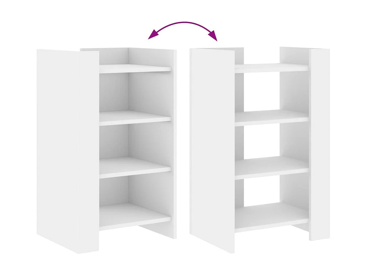 Credenza cassettiera cassettiera mobile contenitore organizer cucina soggiorno soggiorno 45 x 35 x 75 cm derivati ​​del legno bianco 02_0030313