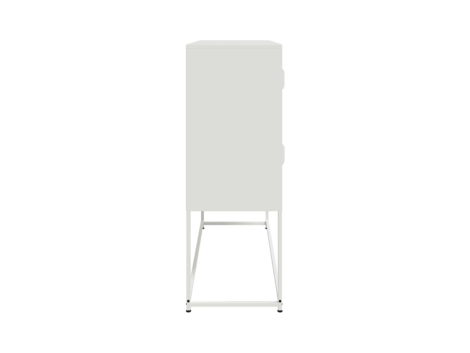 Aparador cómoda cómoda armario mueble organizador cocina salón salón 100,5 x 39 x 107 cm acero blanco 02_0030143