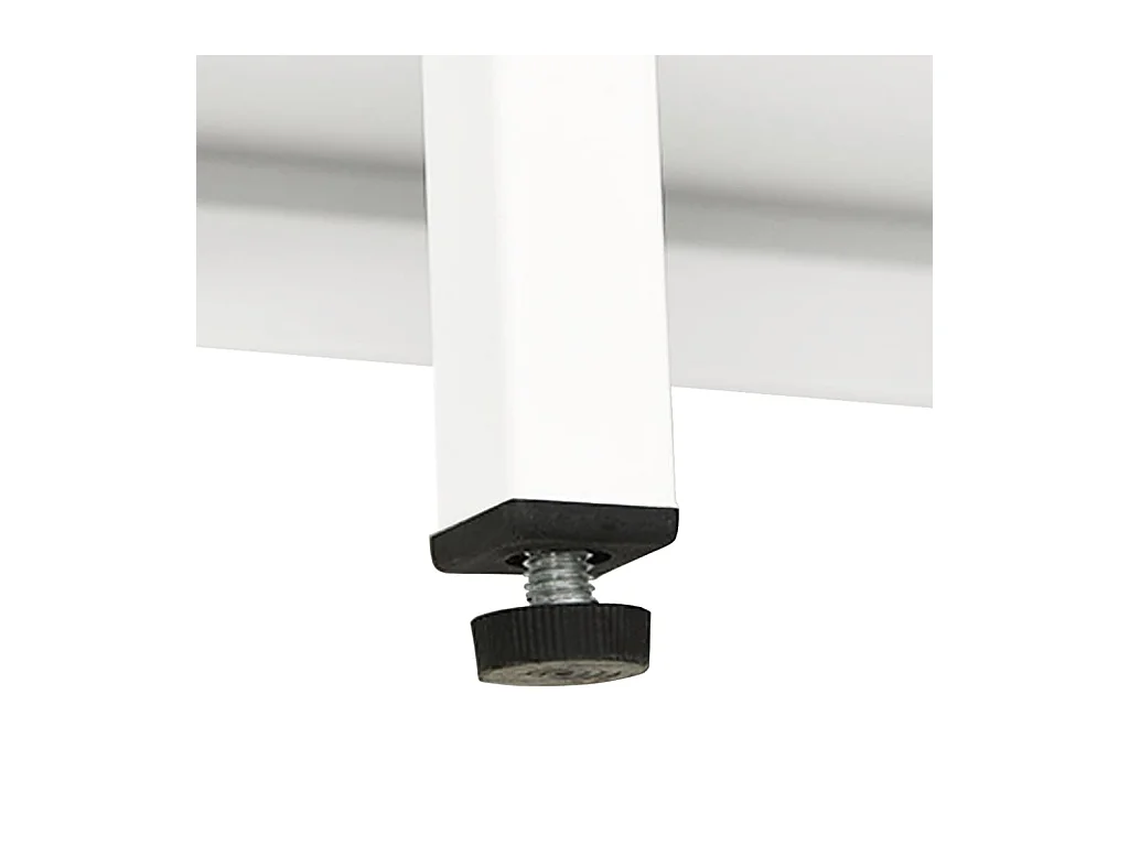 Aparador cómoda cómoda armario mueble organizador cocina salón salón 105 x 35 x 70 cm acero y cristal blanco 02_0030192