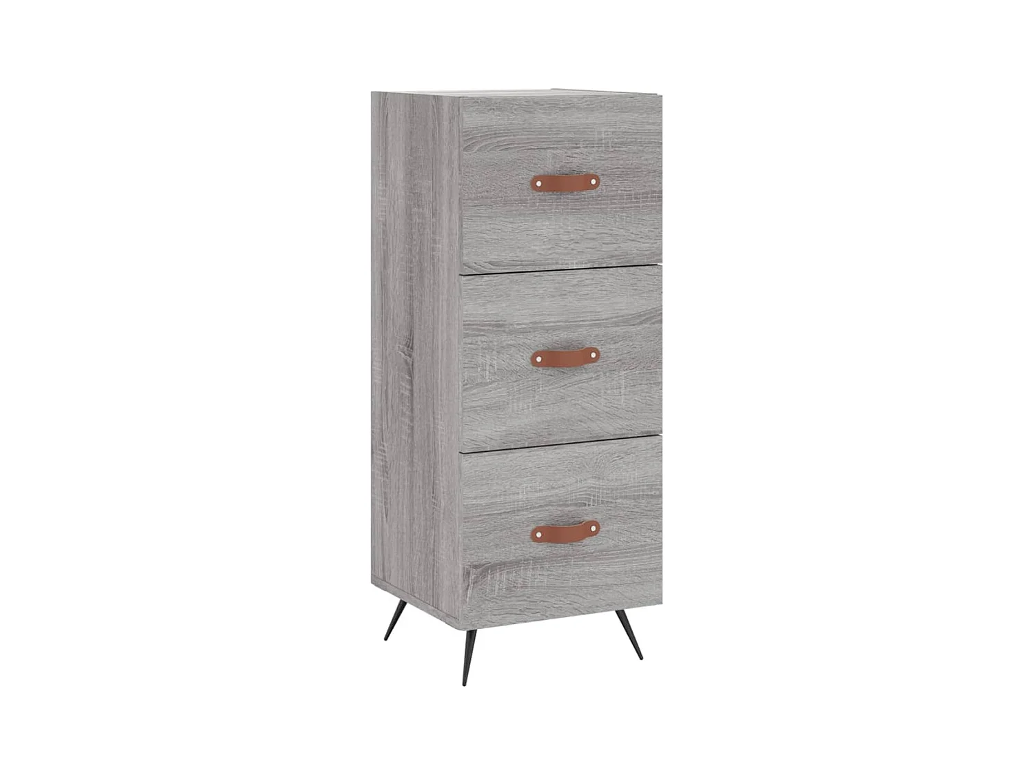 Aparador cómoda cómoda armario mueble organizador cocina salón salón alto Sonoma 34,5 x 34 x 180 cm madera contrachapada gris 02_0035333
