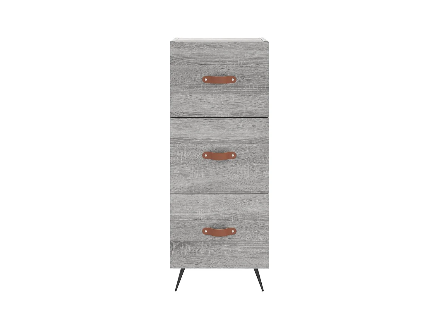 Aparador cómoda cómoda armario mueble organizador cocina salón salón alto Sonoma 34,5 x 34 x 180 cm madera contrachapada gris 02_0035333