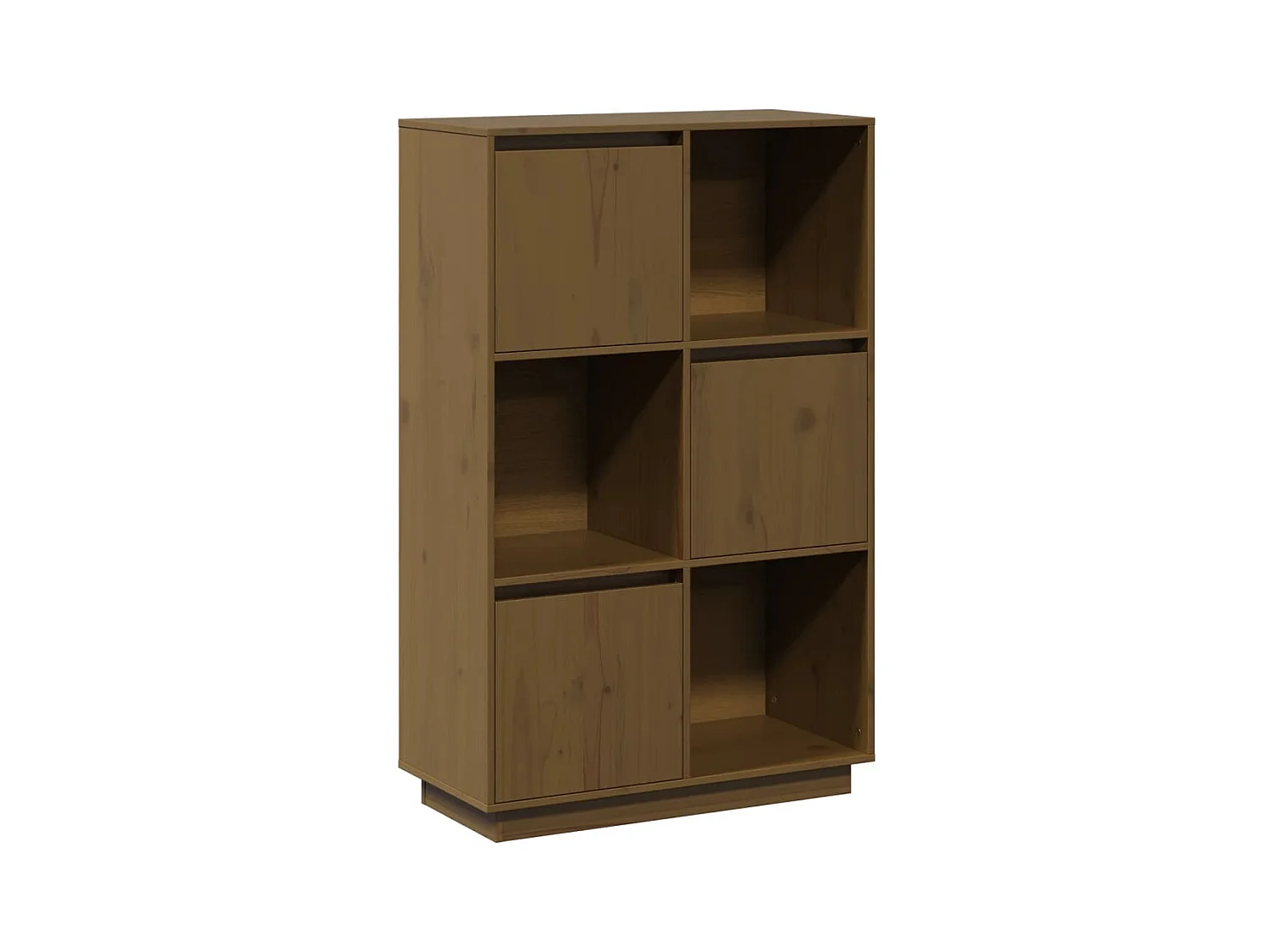 Aparador cômoda armário armário organizador cozinha sala sala 74 x 35 x 117 cm madeira maciça de pinho marrom 02_0035763