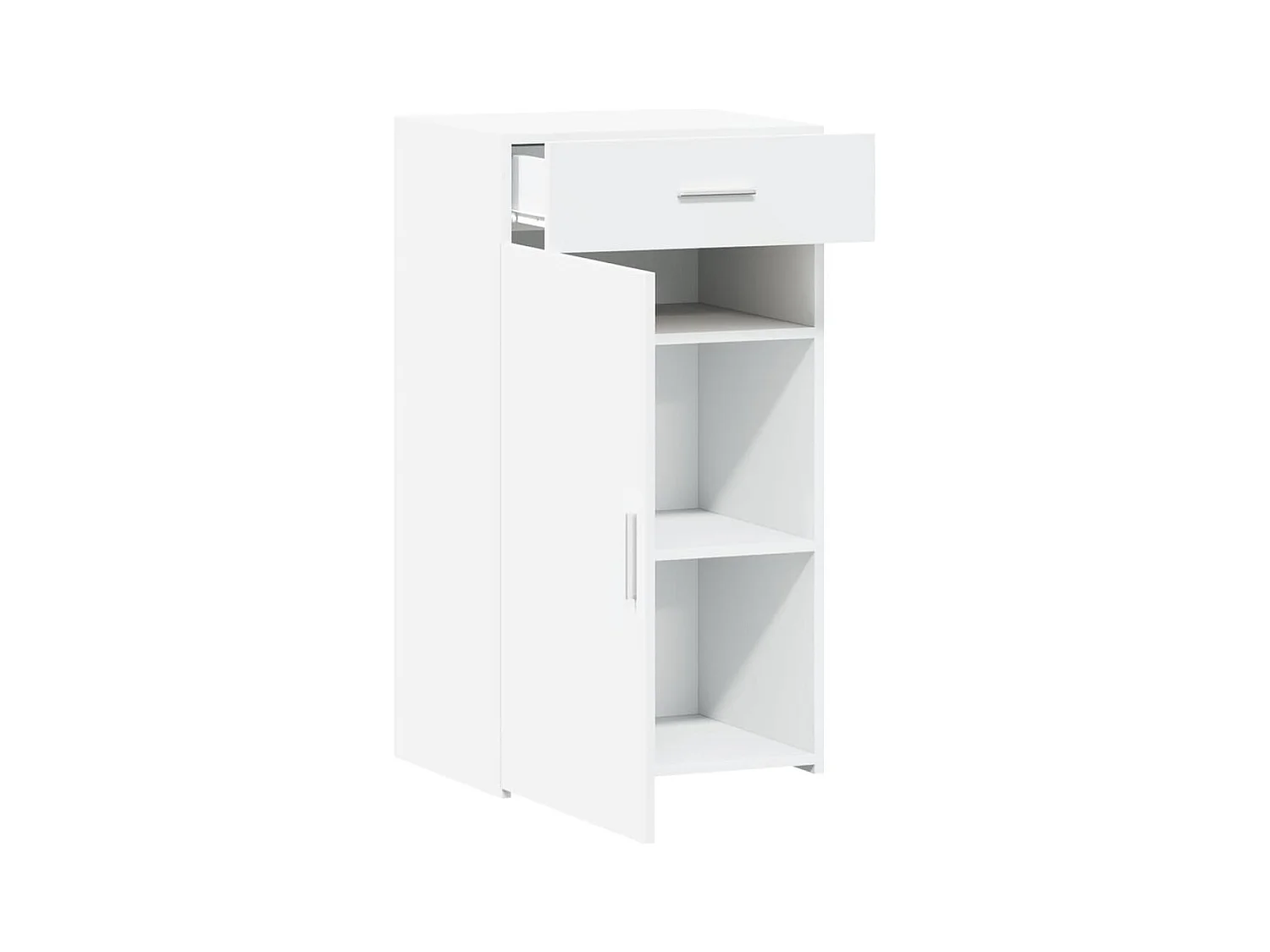 Credenza buffet cassettiera mobile contenitore organizer cucina soggiorno soggiorno 50 x 42,5 x 93 cm derivati ​​del legno bianco 02_0030320