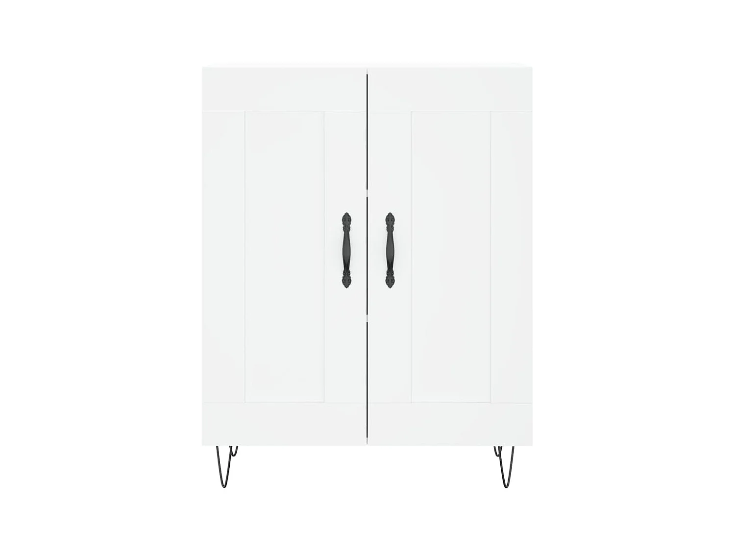 Credenza buffet cassettiera mobile contenitore organizer cucina soggiorno soggiorno alto 69,5 x 34 x 180 cm derivati ​​del legno bianco 02_0032547