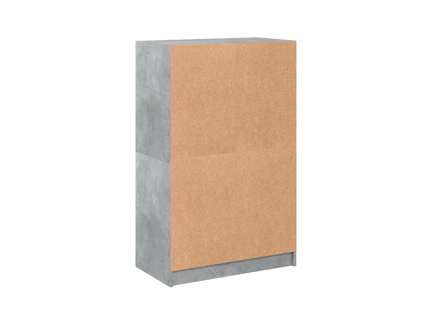 Credenza buffet cassettiera mobile contenitore organizer cucina soggiorno soggiorno alto con ante 68 x 37 x 109 cm derivati ​​del legno grigio 02_0032239