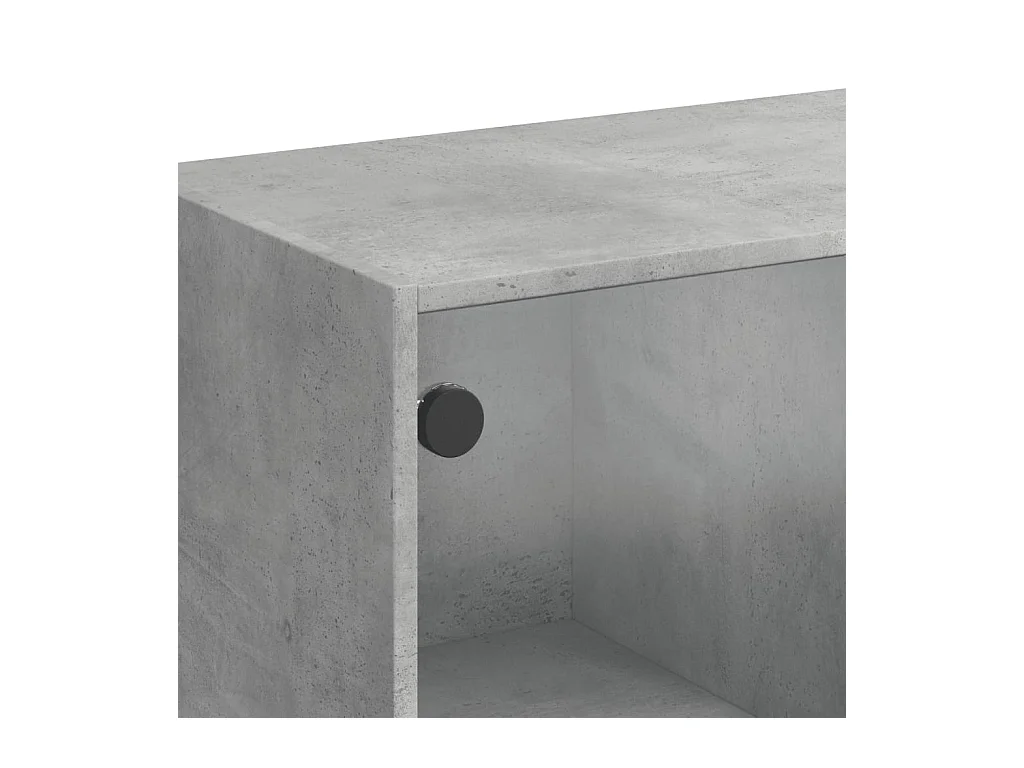 Credenza buffet cassettiera mobile contenitore organizer cucina soggiorno soggiorno alto con ante 68 x 37 x 109 cm derivati ​​del legno grigio 02_0032239