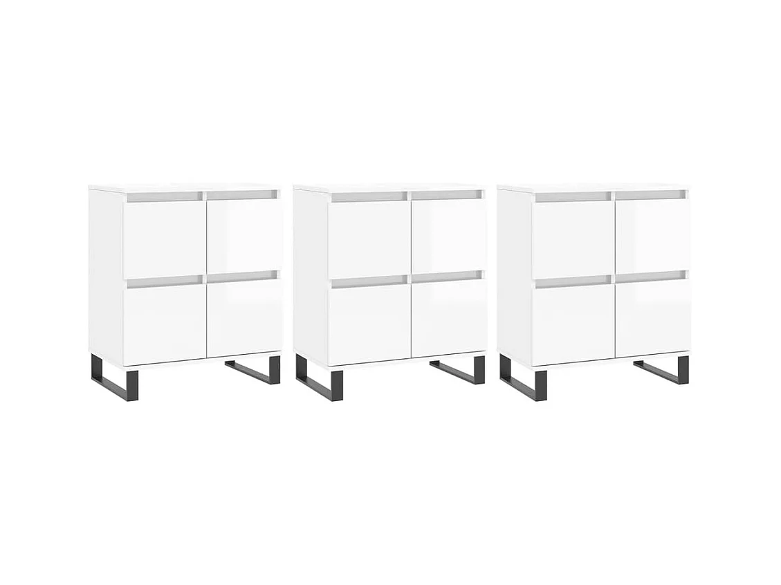 bahut commode armoire bois blanche 180 x 35 x 70 cm 02_0037026