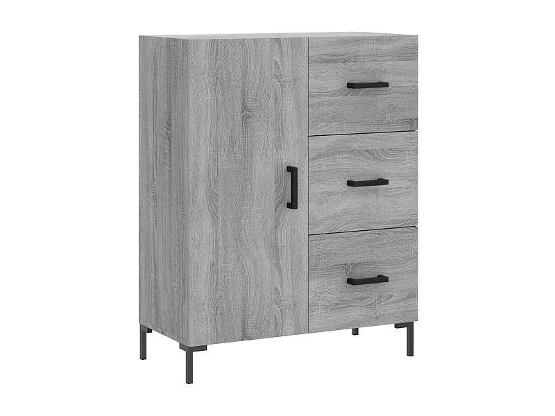 Aparador buffet cômoda armário organizador cozinha sala sala Sonoma 69,5 x 34 x 90 cm madeira trabalhada cinza 02_0036462