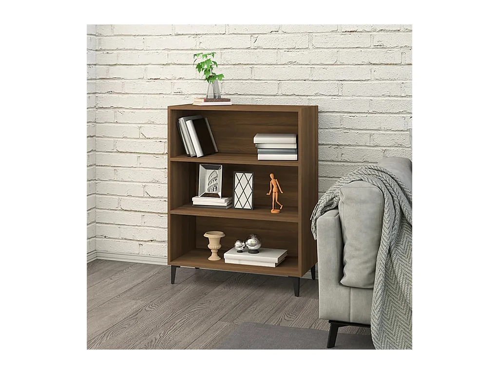 Aparador buffet cómoda mueble mueble de almacenaje organizador cocina salón salón 69,5 x 32,5 x 90 cm madera contrachapada marrón 02_0031321