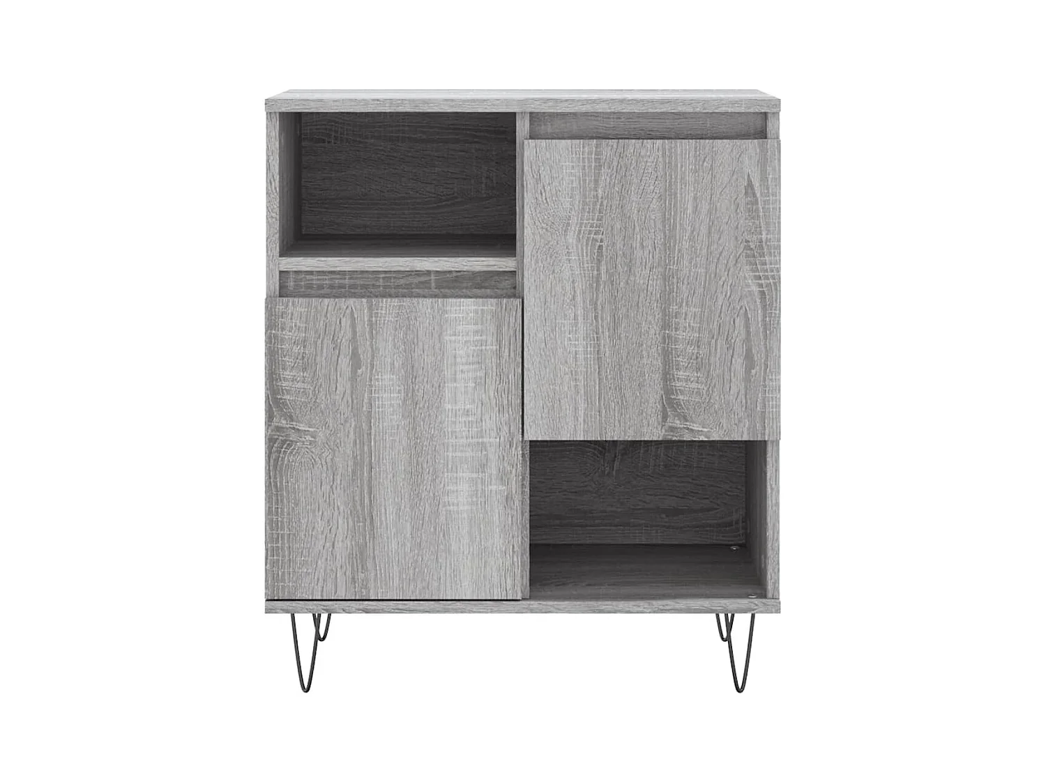 Aparador cómoda cómoda armario mueble organizador cocina salón salón Sonoma 60 x 35 x 70 cm madera contrachapada gris 02_0036397