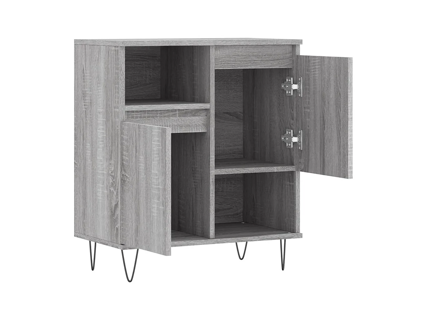 Aparador cómoda cómoda armario mueble organizador cocina salón salón Sonoma 60 x 35 x 70 cm madera contrachapada gris 02_0036397