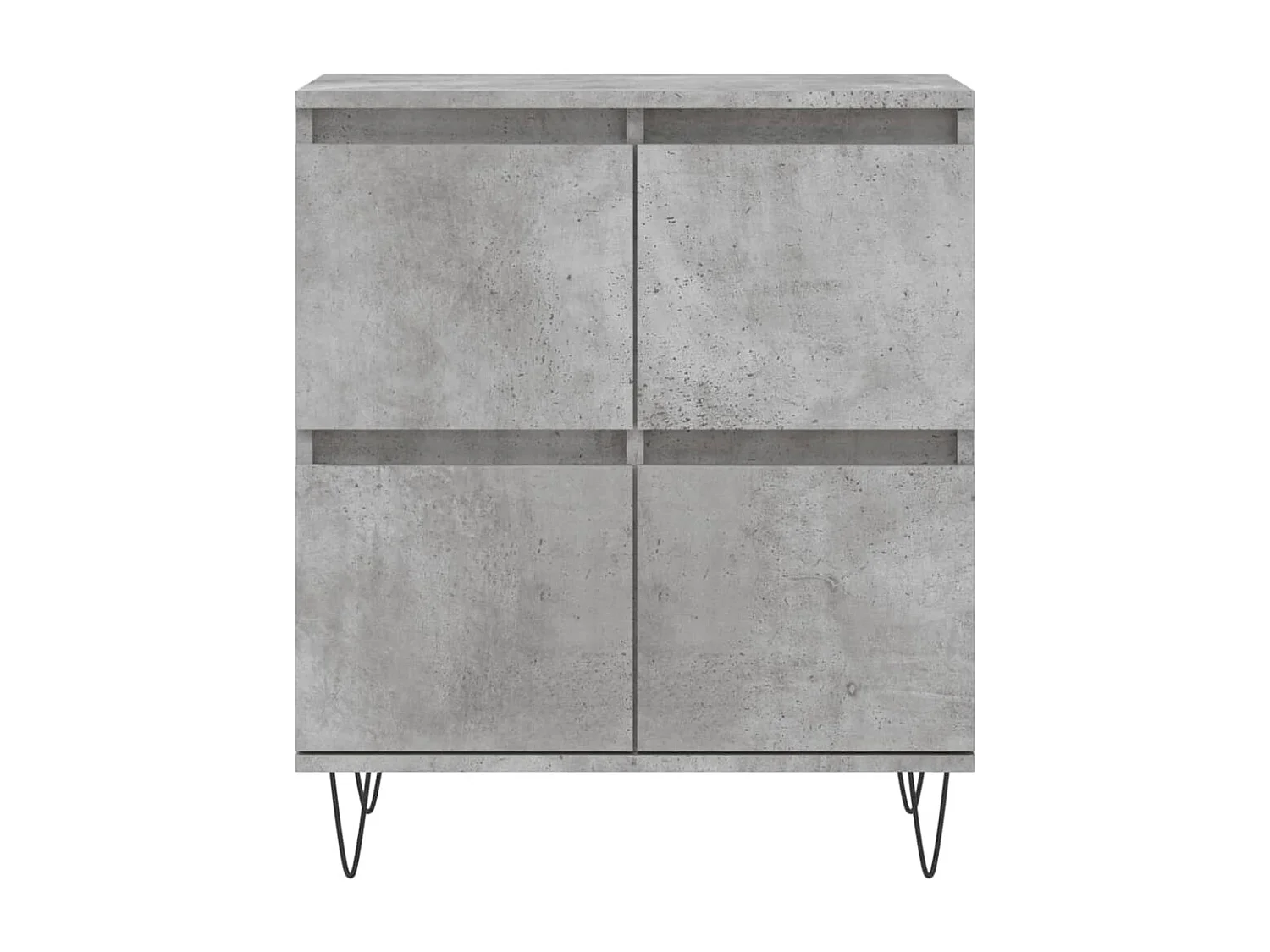 Credenza buffet cassettiera mobile contenitore organizer cucina soggiorno soggiorni 3 pz derivati ​​del legno grigio 02_0037135