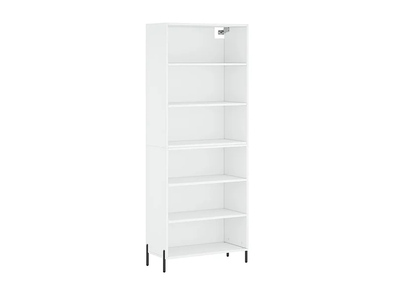 Credenza cassettiera mobile contenitore organizer cucina soggiorno soggiorno 69,5 x 32,5 x 180 cm legno composito bianco 02_0030400