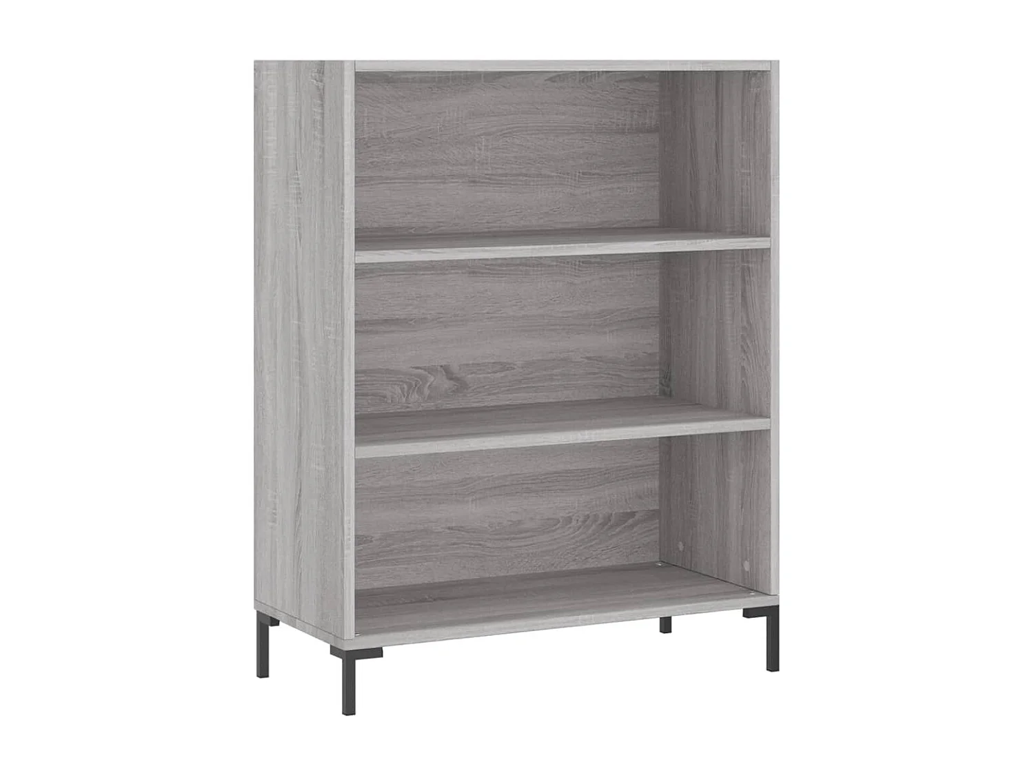 Credenza cassettiera cassettiera mobile contenitore organizer cucina soggiorno soggiorno alto Sonoma 69,5 x 34 x 180 cm pannelli compositi grigio 02_0035505