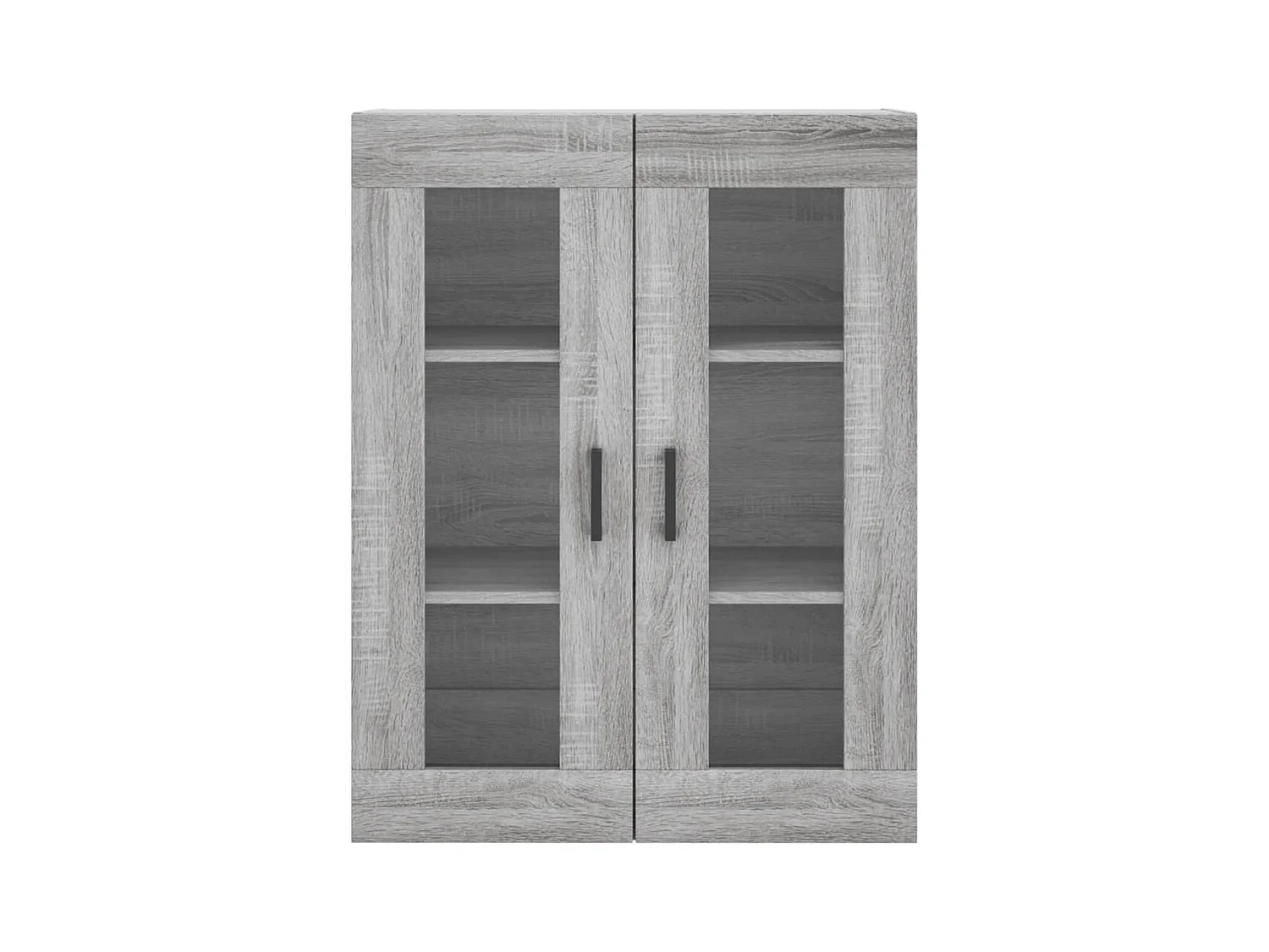 Aparador aparador cómoda armario mueble organizador cocina salón salón alto Sonoma 69,5 x 34 x 180 cm madera contrachapada gris 02_0035506