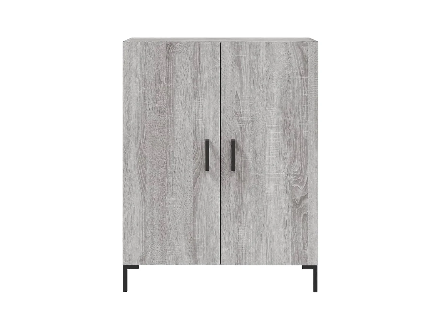 Aparador aparador cómoda armario mueble organizador cocina salón salón alto Sonoma 69,5 x 34 x 180 cm madera contrachapada gris 02_0035506
