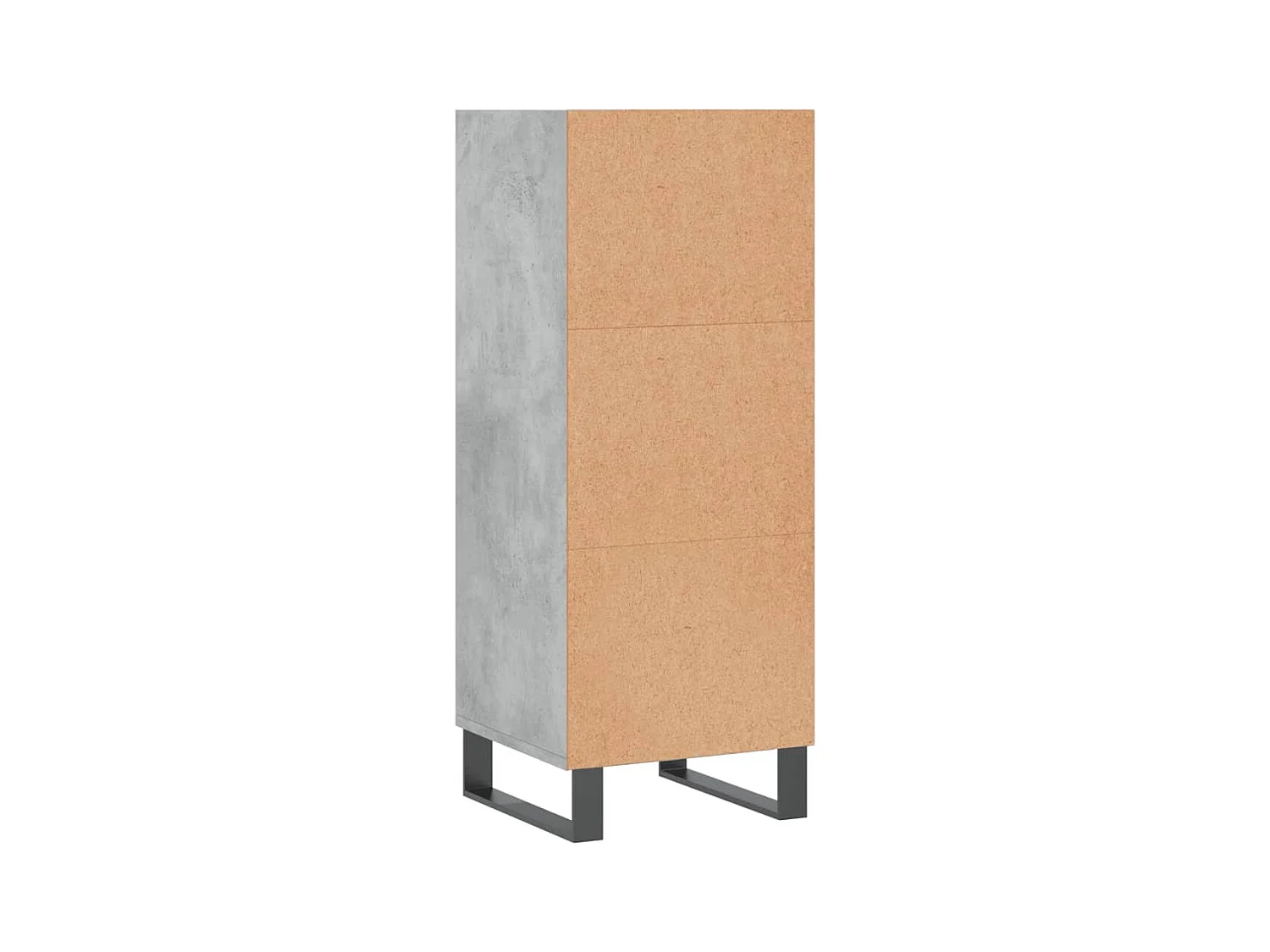 Buffet aparador cômoda armário unidade de armazenamento organizador cozinha sala de estar 34,5 x 32,5 x 90 cm madeira trabalhada cinza 02_0031869