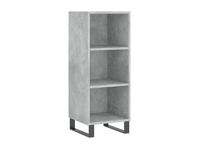 Aparador buffet cómoda armario mueble organizador cocina salón salón 34,5 x 32,5 x 90 cm madera contrachapada gris 02_0031869