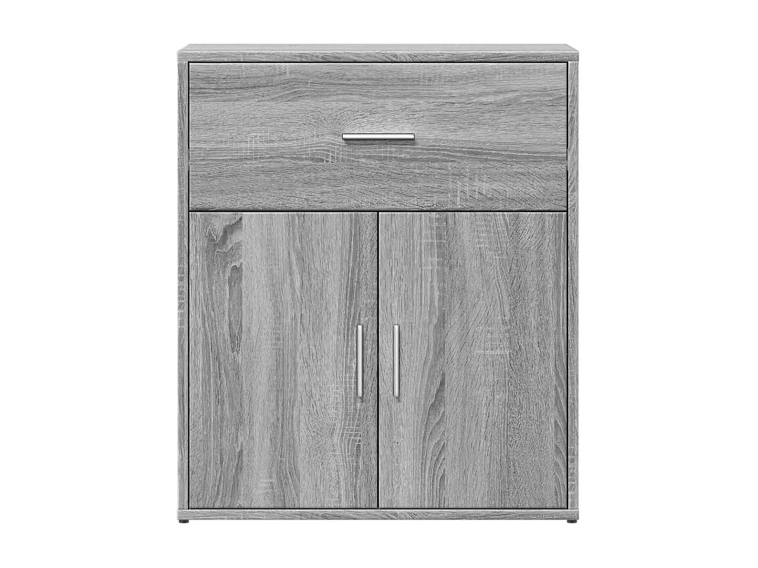 Credenza cassettiera cassettiera mobile contenitore organizer cucina soggiorno soggiorno Sonoma 60 x 31 x 70 cm derivati ​​del legno grigio 02_0036385
