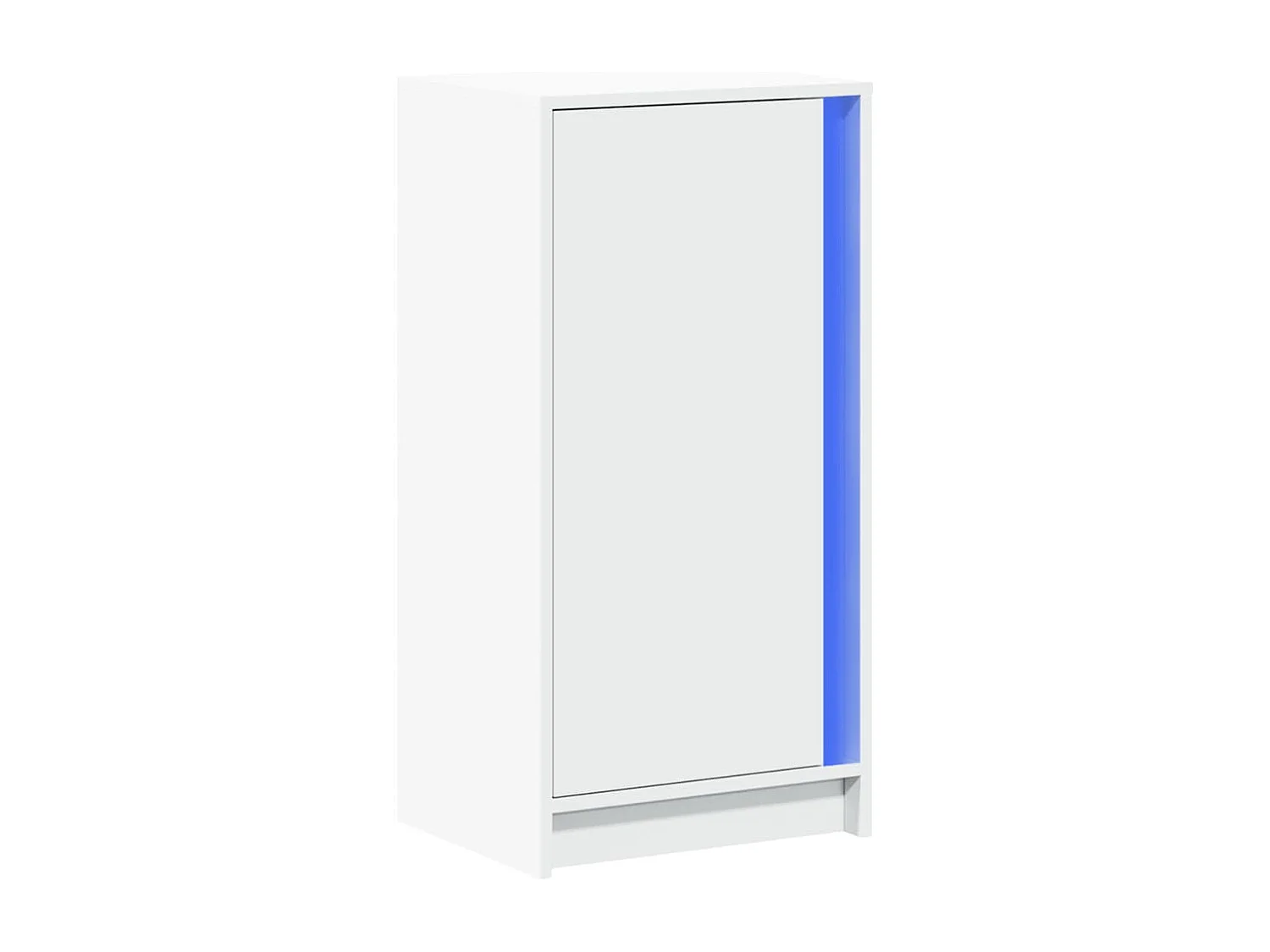 Aparador cómoda cómoda armario mueble organizador cocina salón salón con LED 42,5 x 34 x 85 cm madera contrachapada blanco 02_0029772