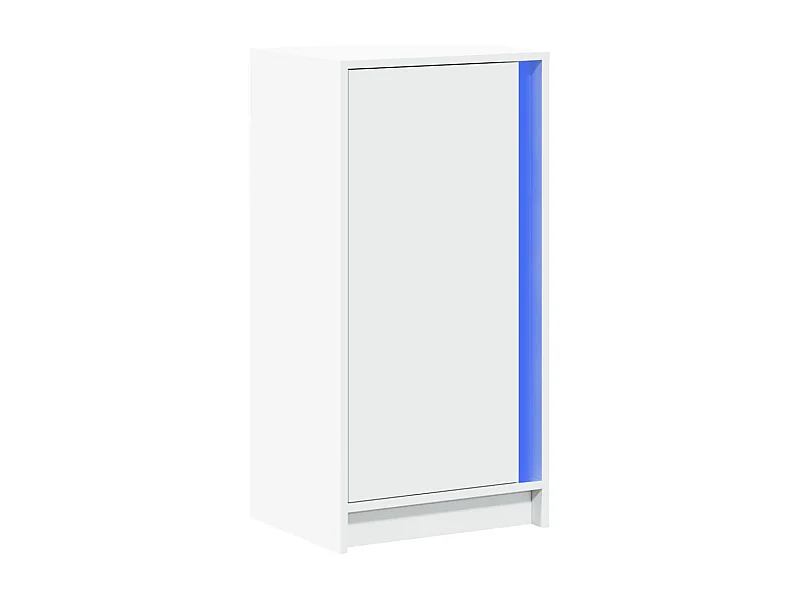 Aparador cómoda cómoda armario mueble organizador cocina salón salón con LED 42,5 x 34 x 85 cm madera contrachapada blanco 02_0029772