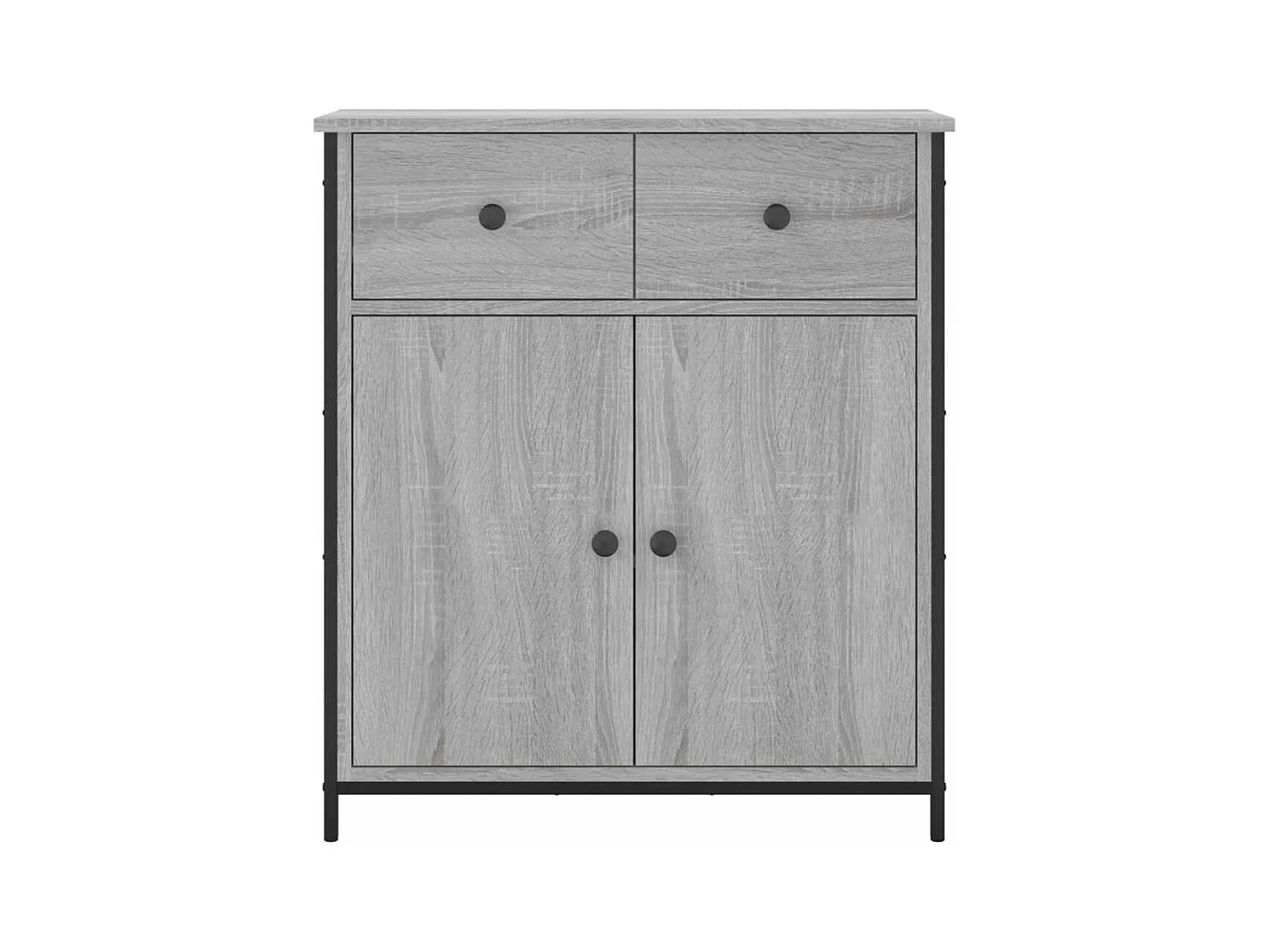 Credenza buffet cassettiera mobile contenitore organizer cucina soggiorno salonsonoma 70 x 30 x 80 cm pannelli compositi grigio 02_0036501