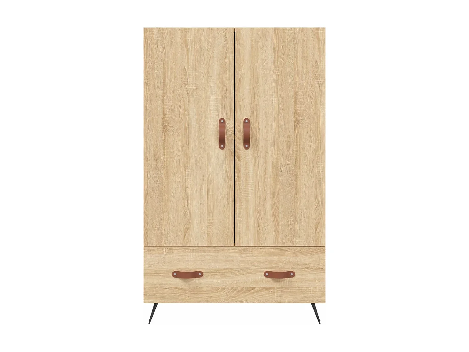 Aparador cómoda cómoda armario mueble organizador cocina salón salón alto Sonoma 69,5 x 31 x 115 cm madera contrachapada marrón 02_0034086
