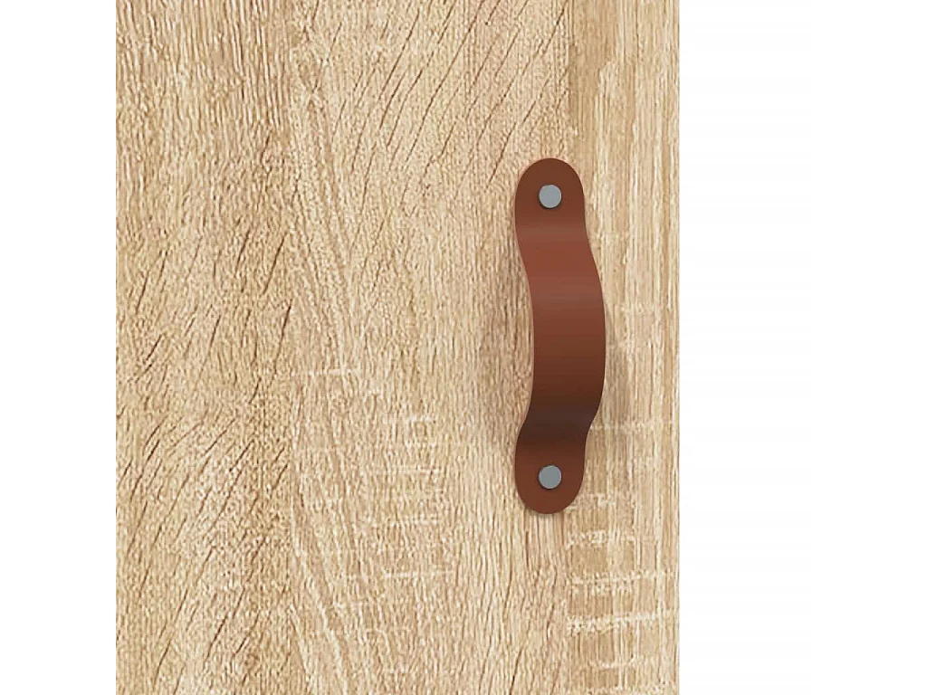 Aparador cómoda cómoda armario mueble organizador cocina salón salón alto Sonoma 69,5 x 31 x 115 cm madera contrachapada marrón 02_0034086