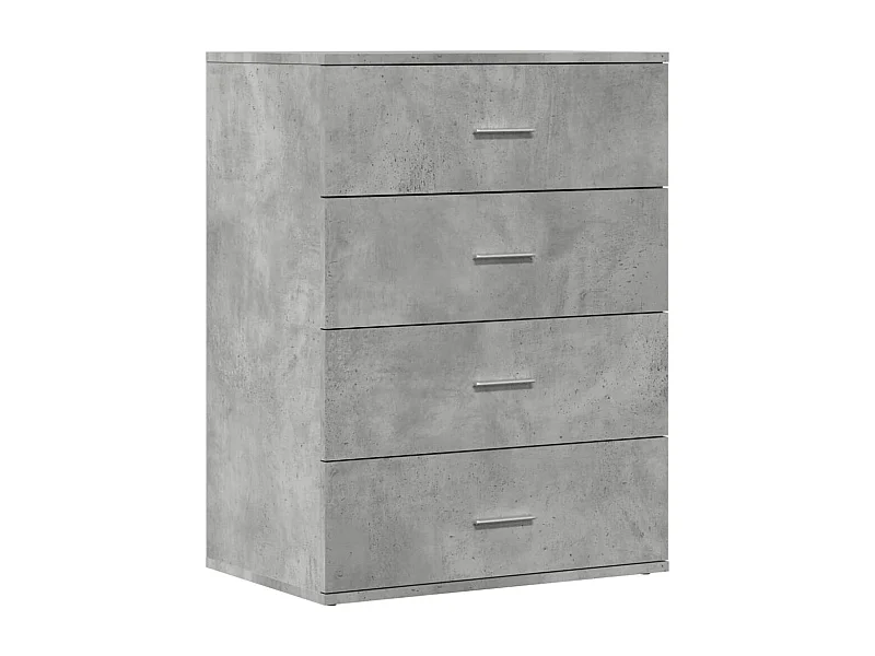 Credenza buffet cassettiera mobile contenitore organizer cucina soggiorno soggiorno 60 x 39 x 80 cm derivati ​​del legno grigio 02_0031993