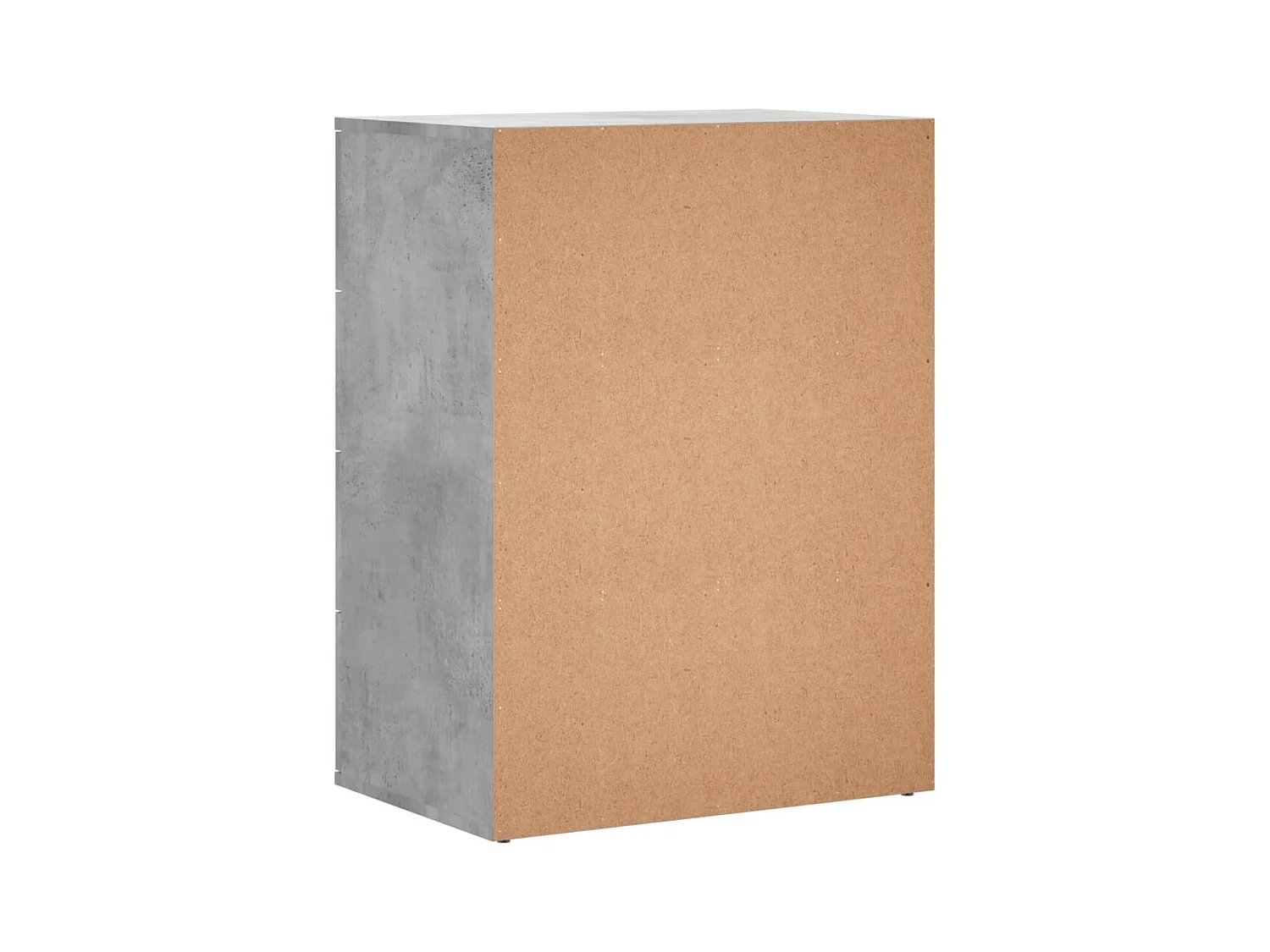 Aparador buffet cómoda mueble mueble de almacenaje organizador cocina salón salón 60 x 39 x 80 cm madera contrachapada gris 02_0031993