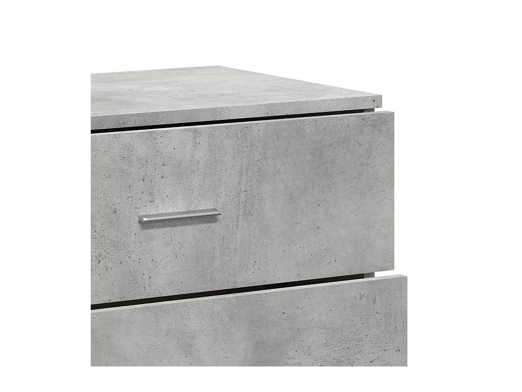 Aparador buffet cómoda mueble mueble de almacenaje organizador cocina salón salón 60 x 39 x 80 cm madera contrachapada gris 02_0031993