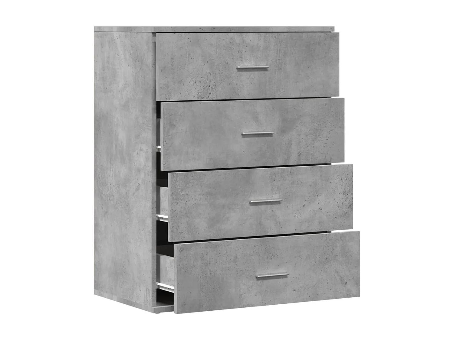 Credenza buffet cassettiera mobile contenitore organizer cucina soggiorno soggiorno 60 x 39 x 80 cm derivati ​​del legno grigio 02_0031993