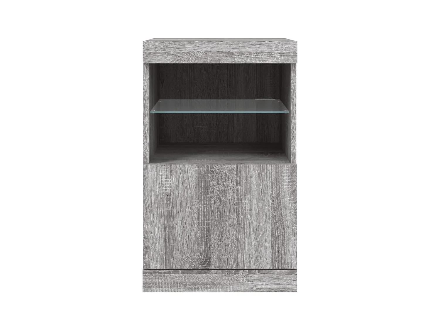 Aparador buffet cómoda mueble almacenaje organizador cocina salón salón con luces LED Sonoma 41 x 37 x 67 cm gris 02_0030076