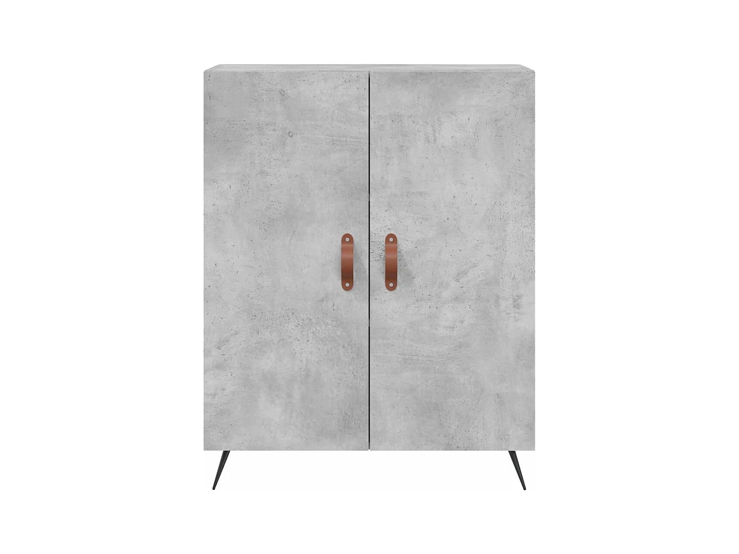 Aparador buffet cómoda mueble mueble de almacenaje organizador cocina salón salón 69,5 x 34 x 90 cm madera contrachapada gris 02_0032056