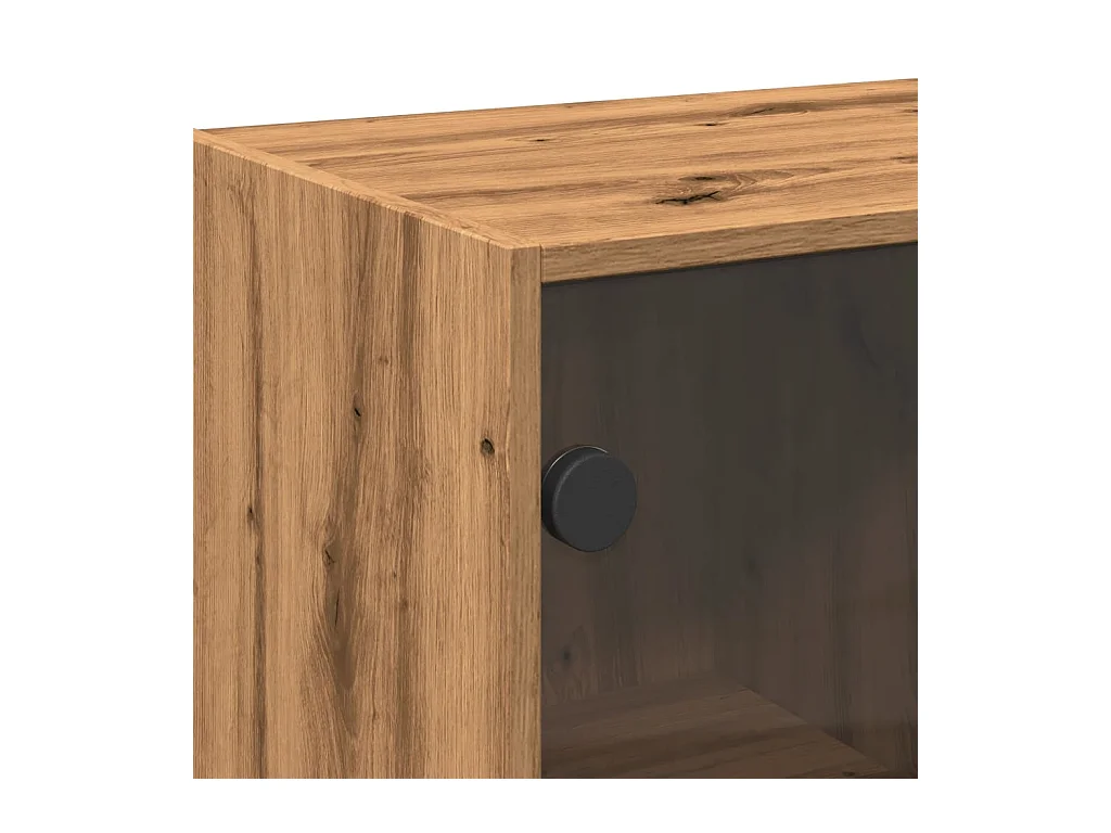 Buffet credenza cassettiera mobile contenitore organizer cucina soggiorno soggiorno alto con ante realizzato a mano in derivati ​​del legno marrone 02_0032229