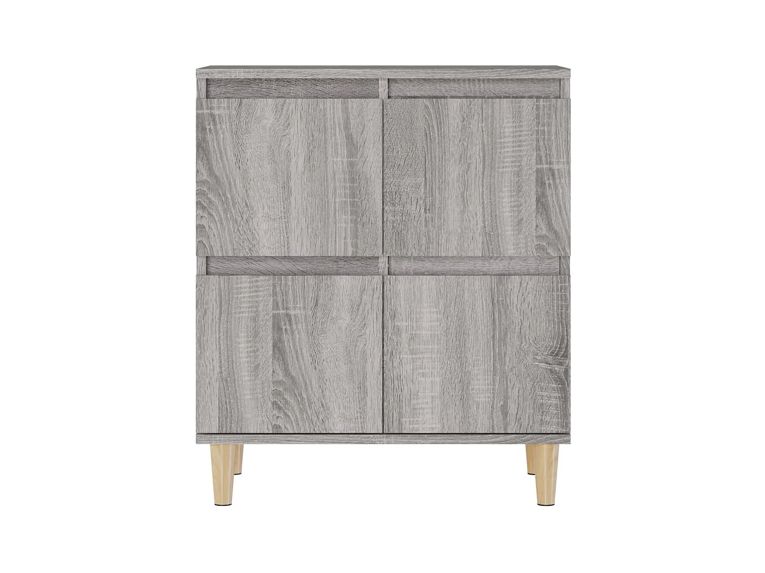 Credenza buffet cassettiera mobile contenitore organizer cucina soggiorno soggiorni set da 2 sonoma 60 x 35 x 70 cm pannelli compositi grigio 02_0036964