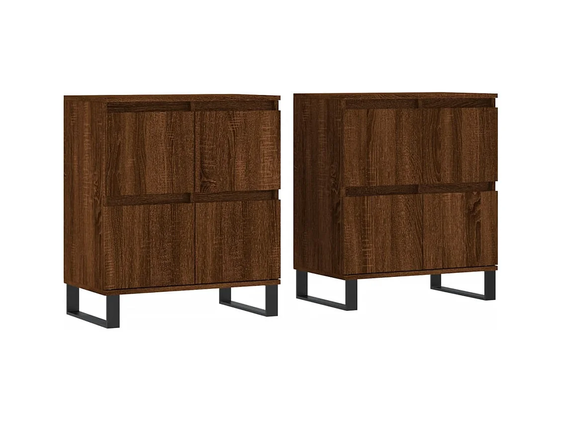 bahut commode armoire bois marron 120 x 35 x 70 cm 02_0036791
