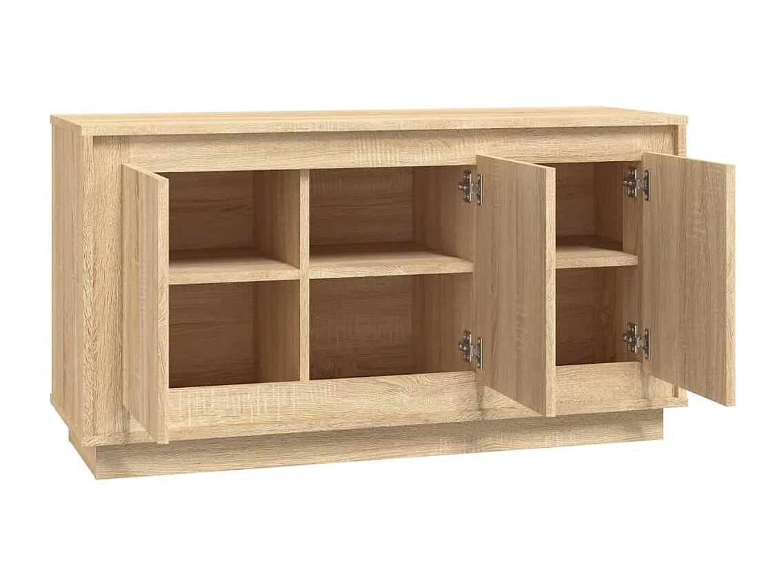 Credenza cassettiera cassettiera mobile contenitore organizer cucina soggiorno soggiorno Sonoma 102 x 35 x 55 cm derivati ​​del legno marrone 02_0031480