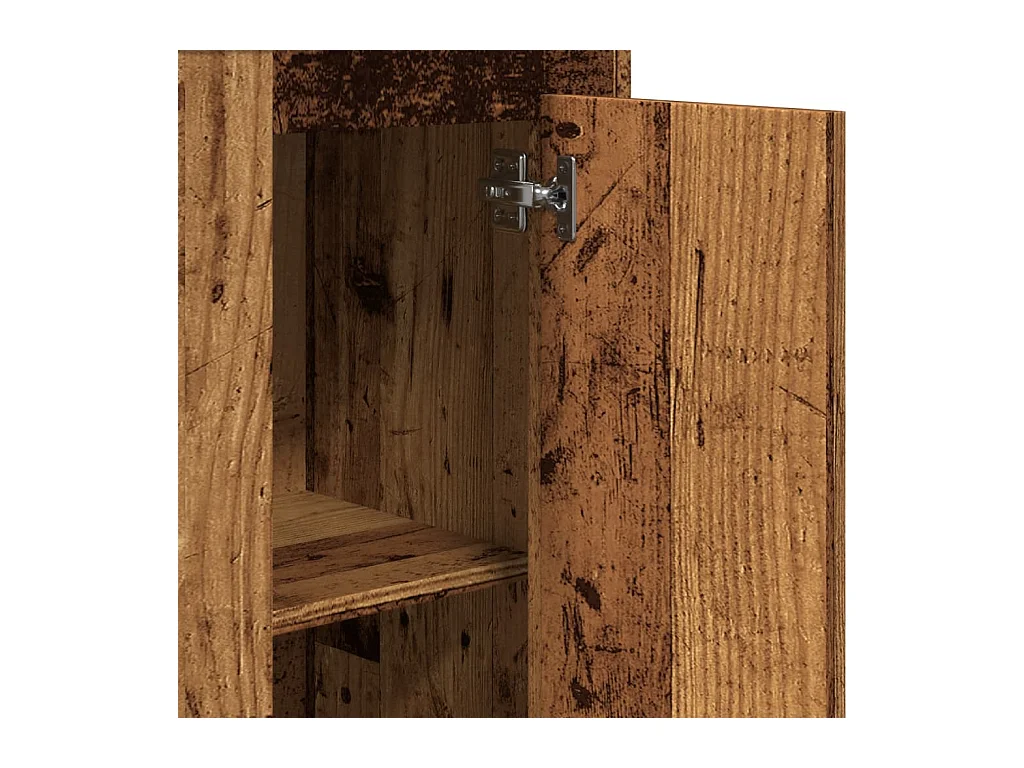 Credenza buffet cassettiera mobile contenitore organizer cucina soggiorno soggiorno alto legno vecchio 36 x 35,5 x 103,5 cm derivati ​​del legno marrone 02_0035654