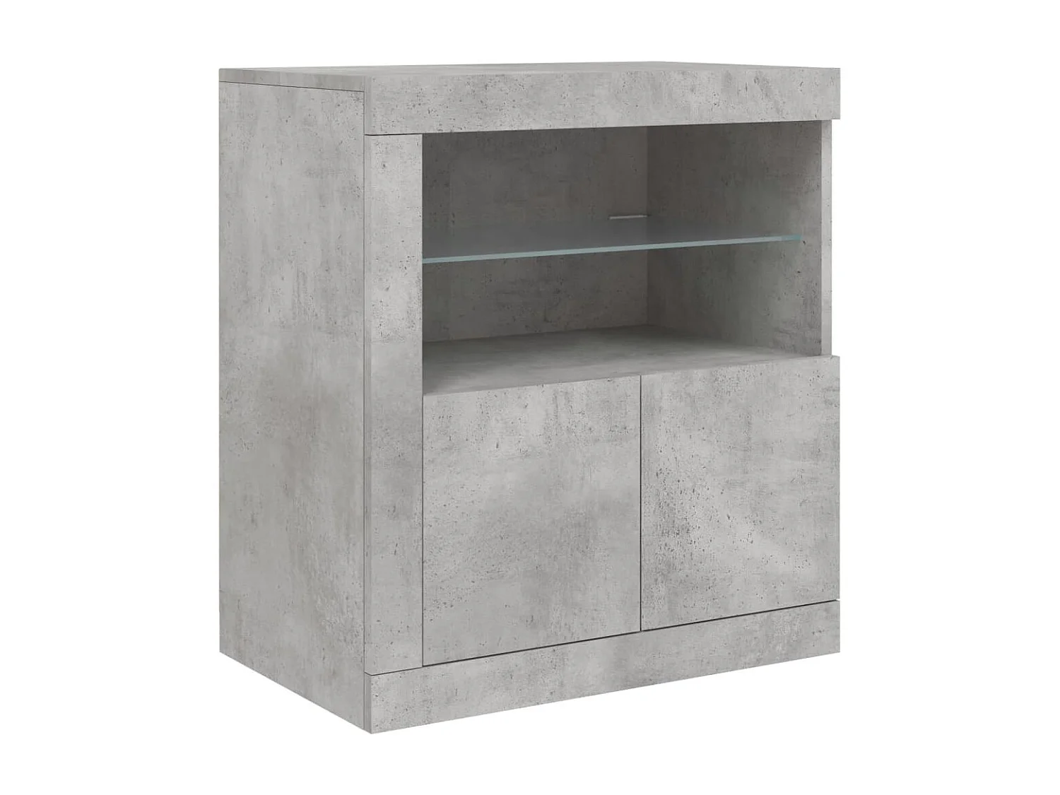 Buffet aparador cômoda armário organizador unidade cozinha sala sala com luzes LED 283 x 37 x 67 cm cinza 02_0029995