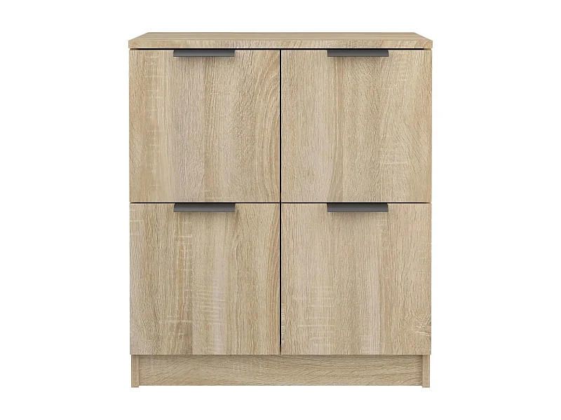 Credenza buffet cassettiera mobile contenitore organizer cucina soggiorno soggiorni set da 2 sonoma 60 x 30 x 70 cm derivati ​​del legno marrone 02_0036812
