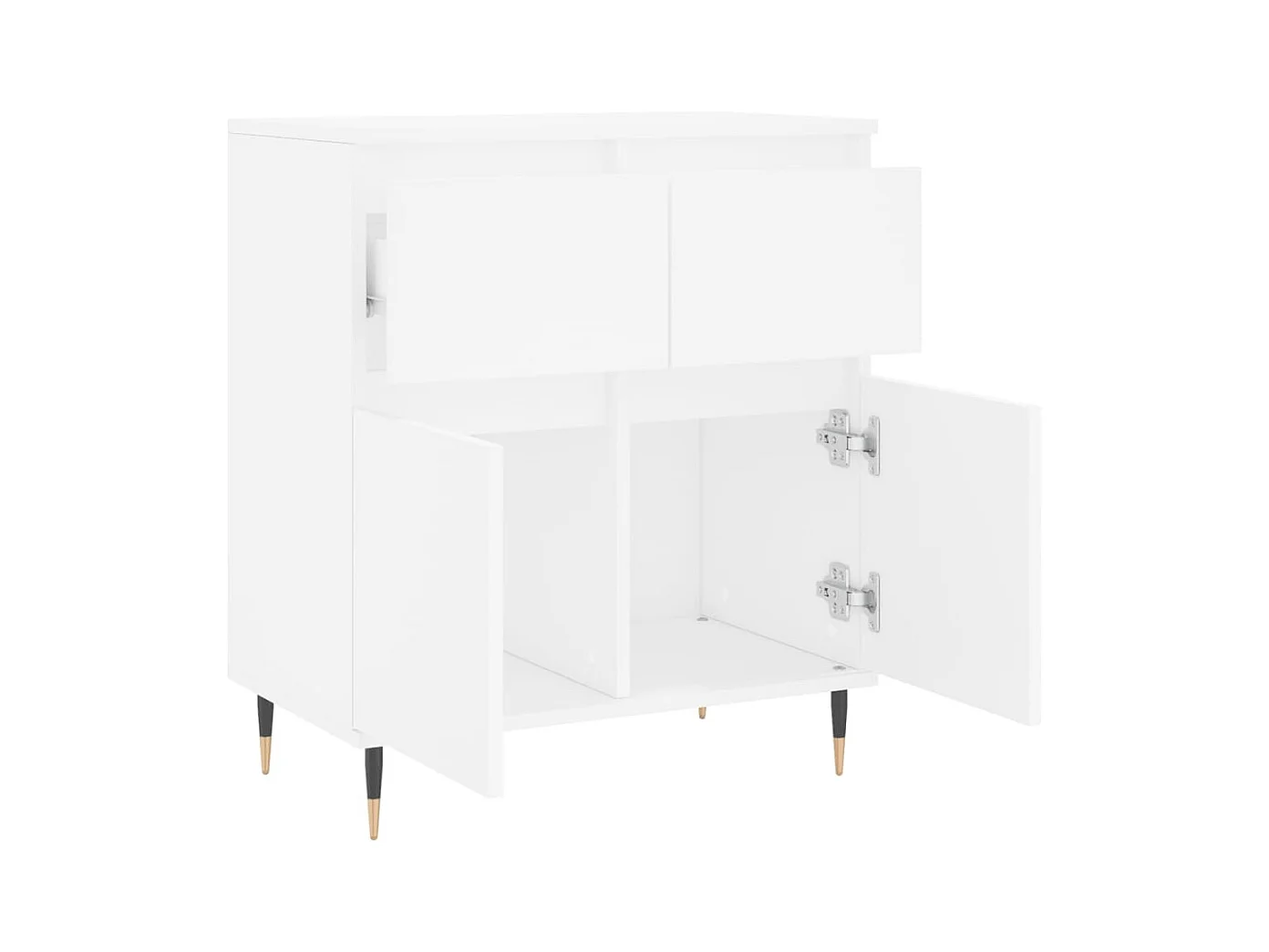 Aparador cómoda cómoda mueble mueble de almacenaje organizador cocina salón salón 60 x 35 x 70 cm madera contrachapada blanco 02_0030364