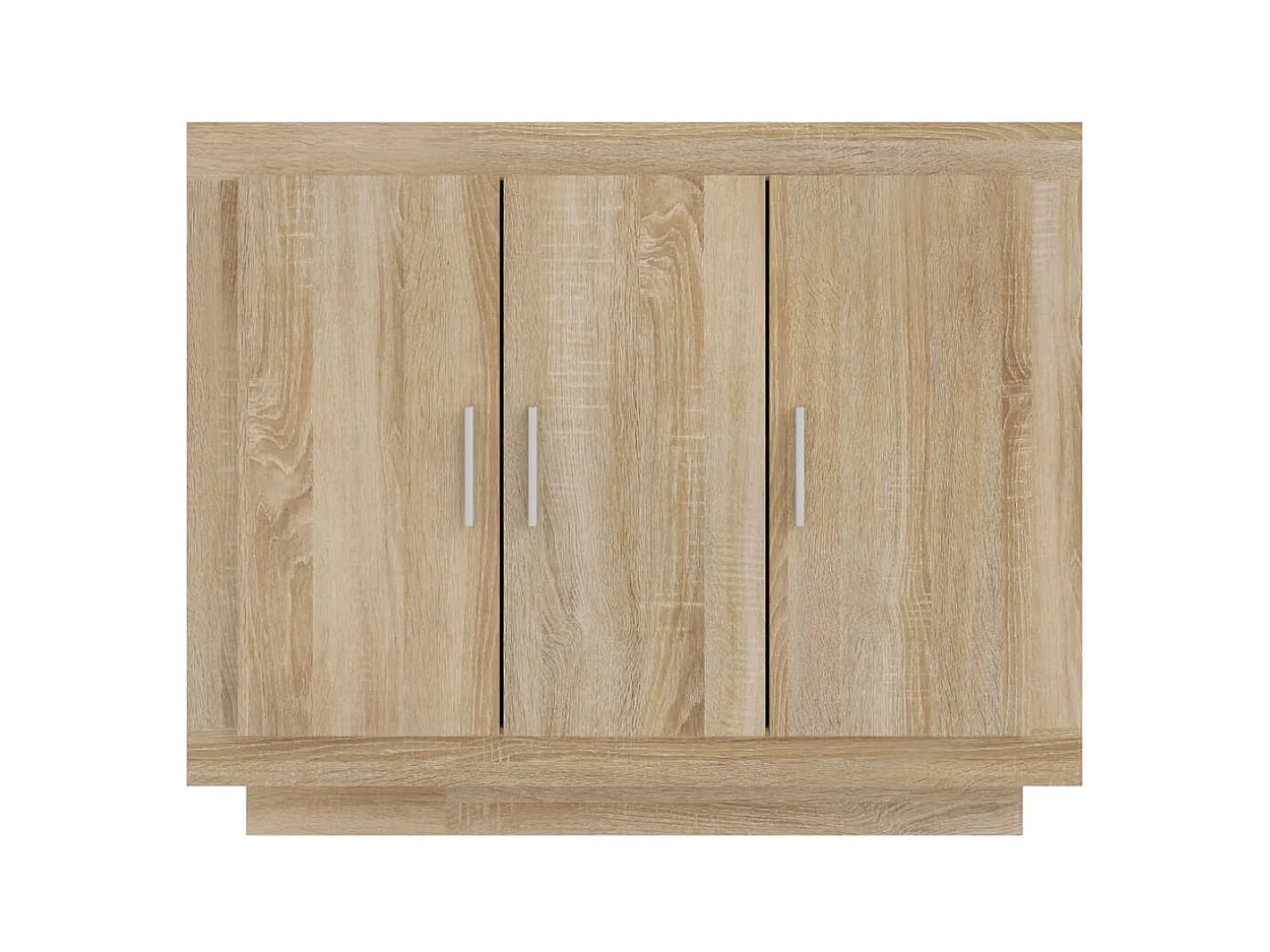 Credenza cassettiera cassettiera mobile contenitore organizer cucina soggiorno soggiorno Sonoma 92 x 35 x 75 cm derivati ​​del legno marrone 02_0031740